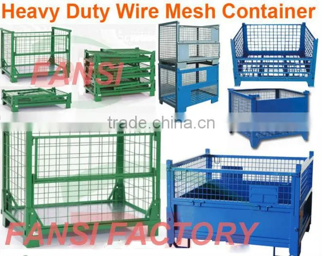 Metal galvanized steel cage mesh pallet