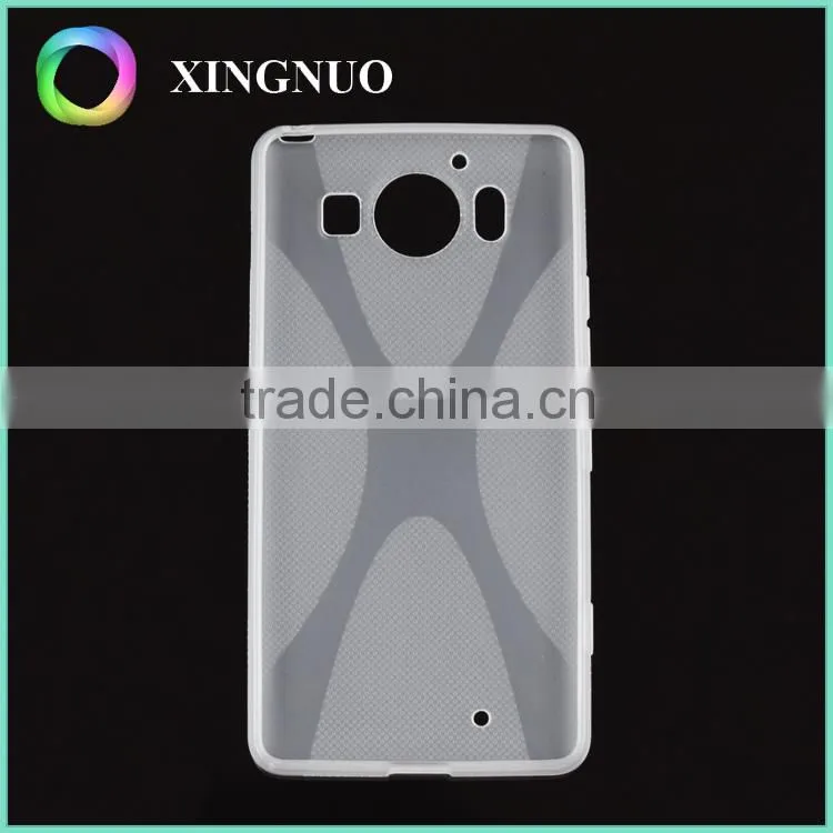 Slim Transparent Crystal Clear TPU Back Cover for Microsoft Lumia 950