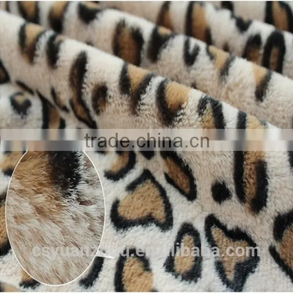 discount polyester plush faux fur fabric