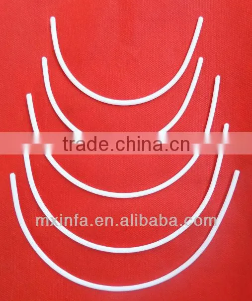 Plastic bra underwire
