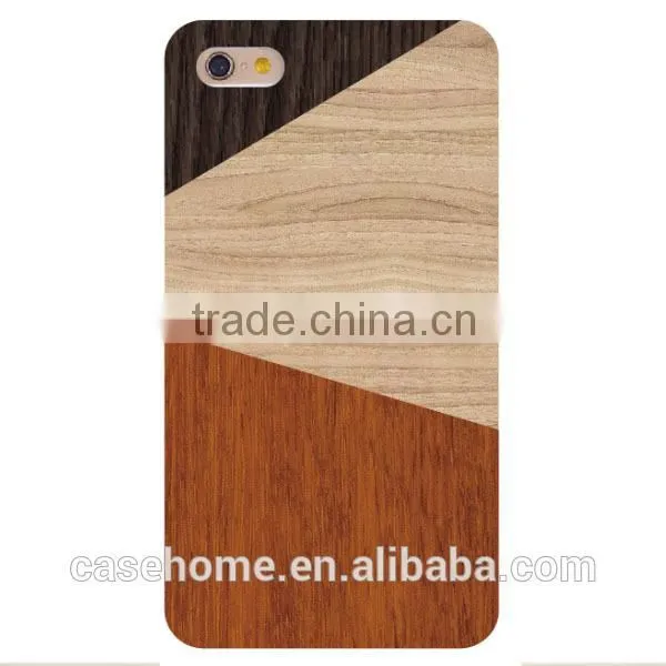 2 in 1 Wooden PC Back Case for iphone , Mix Wood Case for iphone 6 Plus