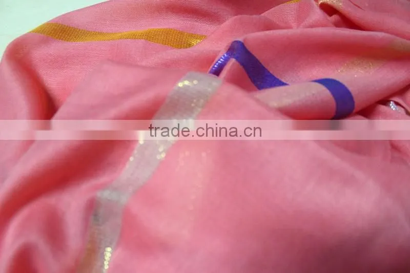 Fashionable cotton gold thread square scarf cotton long scarf scarf for women