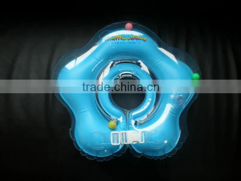 Inflatable baby swim neck float collar