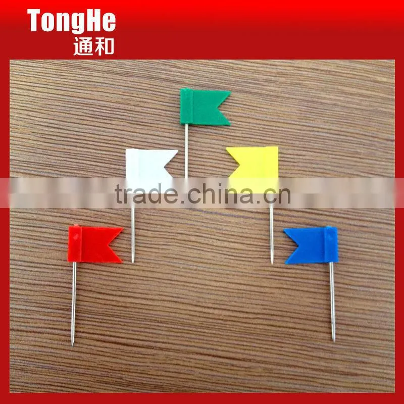 Colorful Decorative Plastic Flat Flag Pins for Gifts