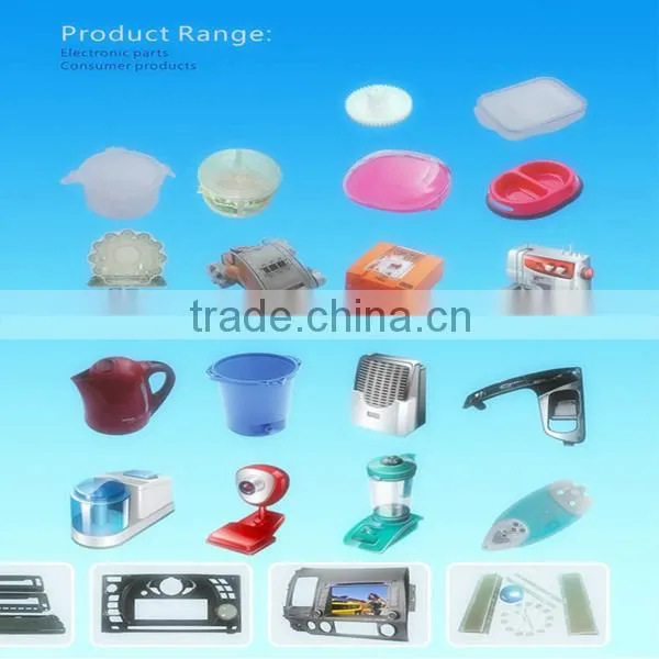 Plastic large injected part molded assembly parts