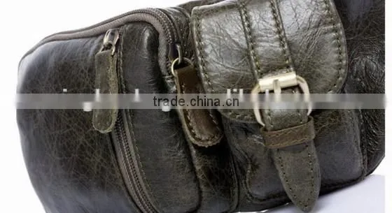 Men Genuine Leather chest bag Small Phone Wallet Case Fanny Waist Pack Outdoor Bags