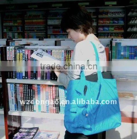 foldable rabbit shopping polyester bag