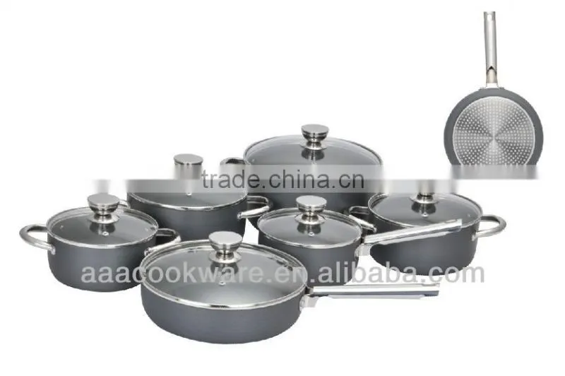 Aluminum kitchenware with induction bottom - Casting/press/draw/hard anodized