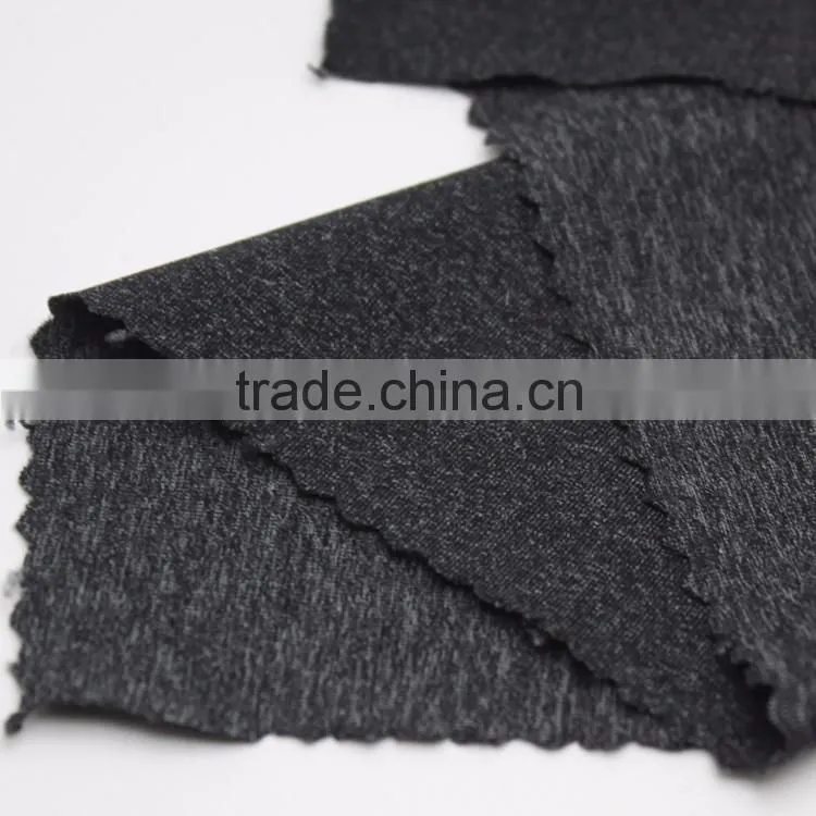 Yarn dyed sports bra yoga tank top fabric / knitted blended fabric for yoga tights
