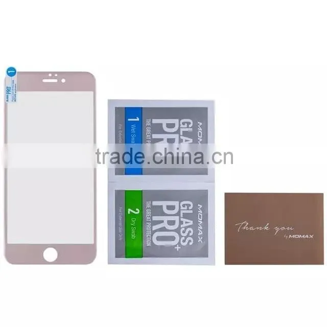 MOMAX 2 in 1 Full Frame Tempered Glass Screen Protector For iPhone 6/6s Clear Screen Protective Film MT-5051