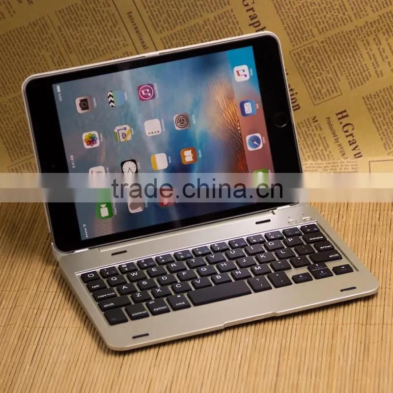 Clamshell folio case Bluetooth 3.0 keyboard case cover for iPad Mini4,,calmshell keyboard,