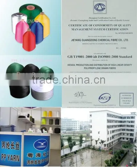 50D to 3600D FDY Polypropylene Yarn Supplier