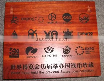 Luxury souvenirs antique wooden coin box