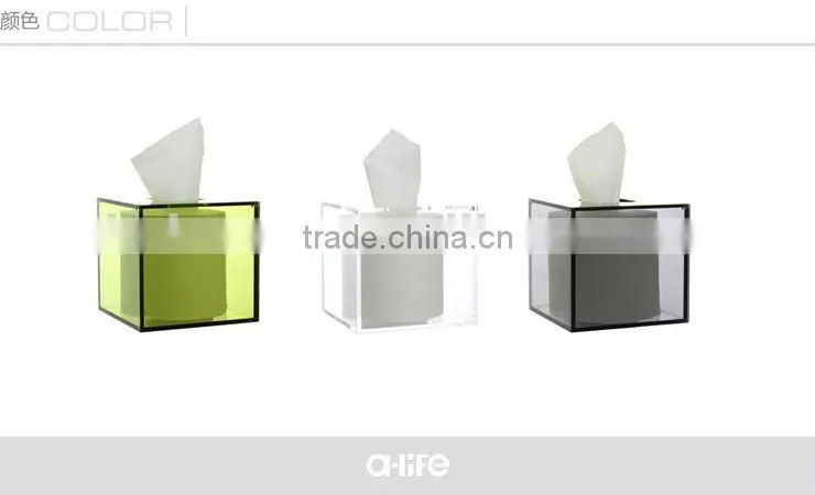 OEM clear acrylic color creative tissue box