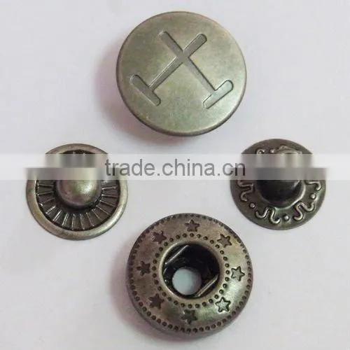 15mm brass snap fasteners