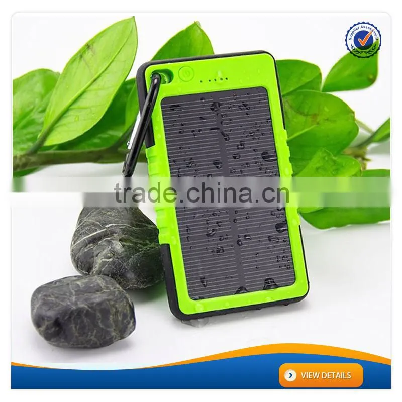 AWC608 10000mah universal solar panel slim charger tablet mobile charger solar