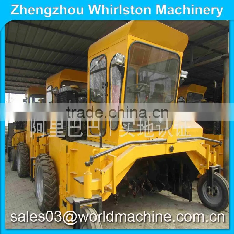 mushroom compost machine/industrial machine compost/compost turning machine/compost mixing machine