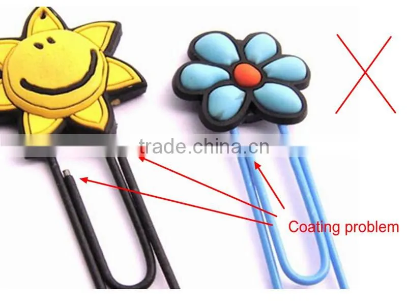 Rubber soft pvc christmas paper clip