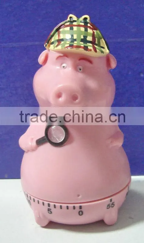 China supplier plastic ABS pig shape countdown Timer