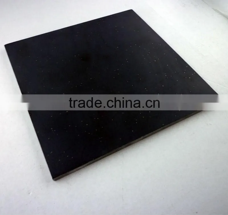 Polished black slate tableware sets
