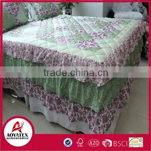2016 nwe fashion disperse print comforter set,100%polyester microfiber comforter set,damend quilt bbed spread