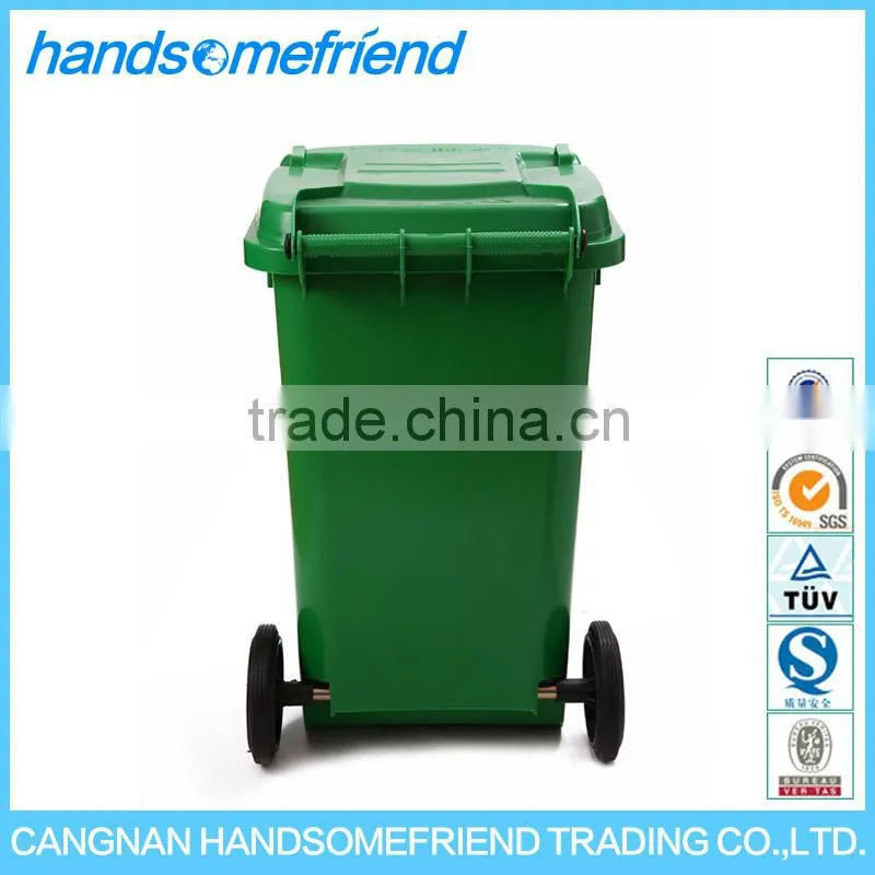 100L plastic trash cans with lids,outdoor trash can,garbage can