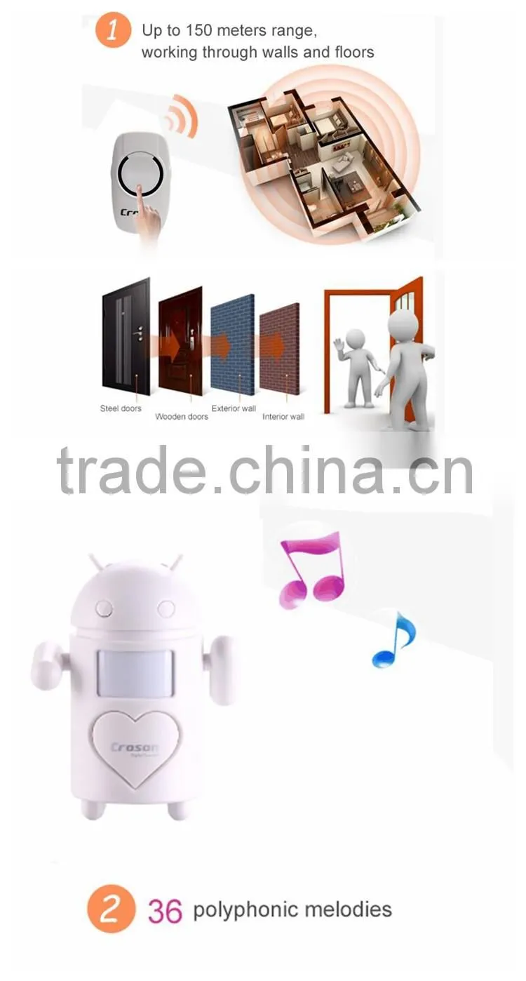 High quality Smart Doorbell, wireless doorbell, wireless door bell