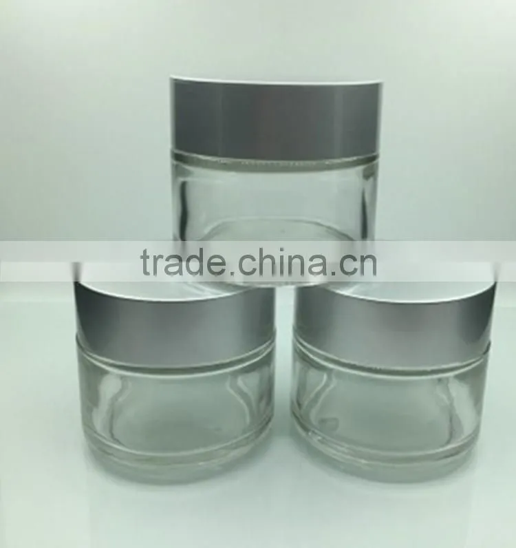 100ml empty cylinder cosmetics facial mask glass jar