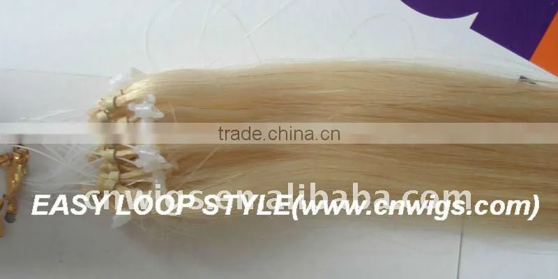 TOP selling curly brown micro rings loop kinky hair extensions