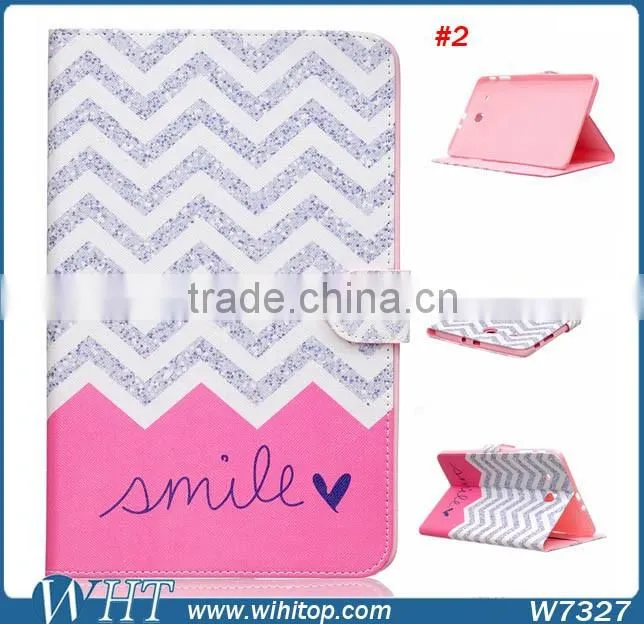 New Products for Samsung Galaxy Tab E T560 Cartoon Painting Leather Flip Case