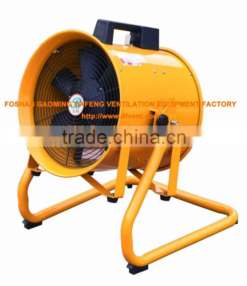16" orange air ducting ventilation blower with side loop
