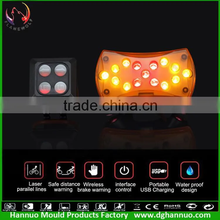 rechargeable bicycle light bike bicycle laser beam rear tail light bicycle laser light