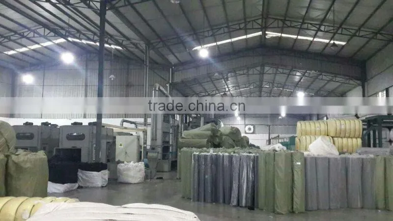 Needle punching nonwoven polyester felt fabric