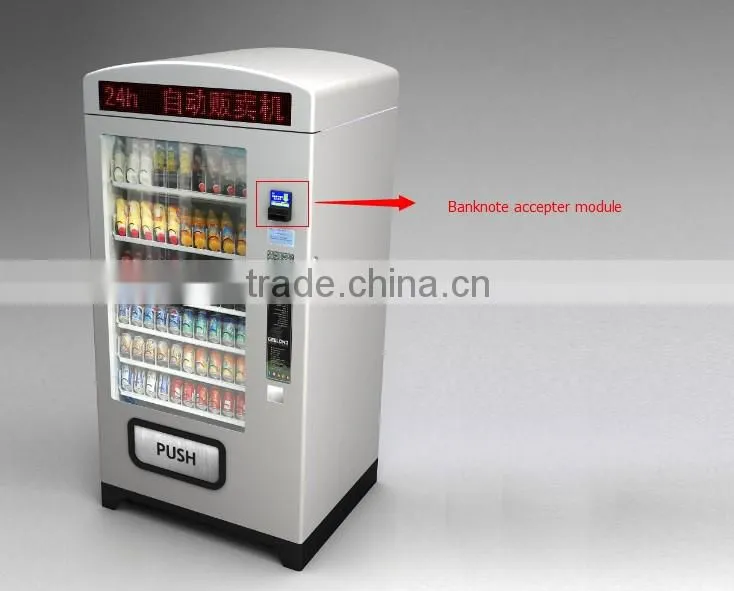 RS232 4 Way Insertion Bill Acceptor With Lockable Secure Stacker