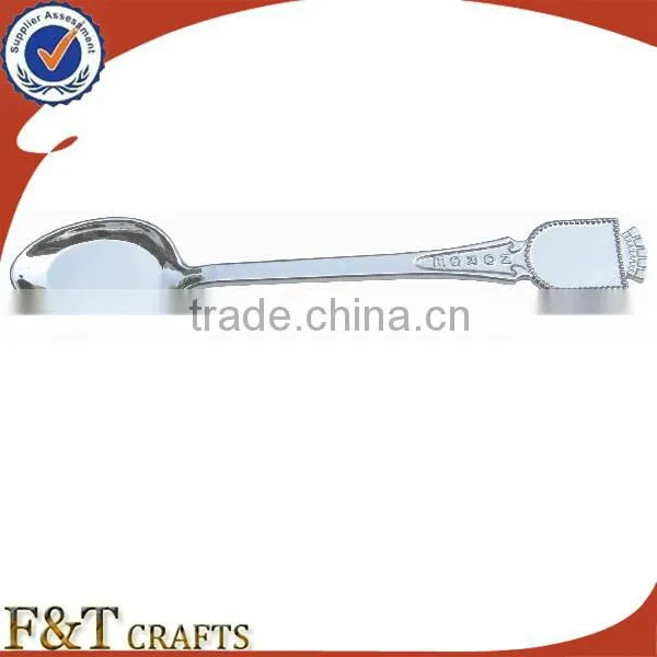 zhongshan manufacturer custom wed matt silver plated spoon