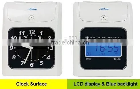 punch card time recording attendance machine