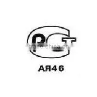 Russian 16A 250V angled type green GOST-R 3pin plug