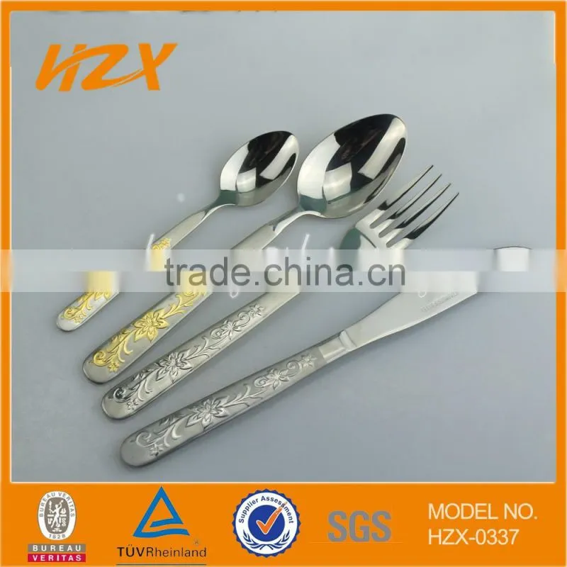 new design 72pcs stainless steel cutlery set flatware set dinnerware set with leather case wooden case