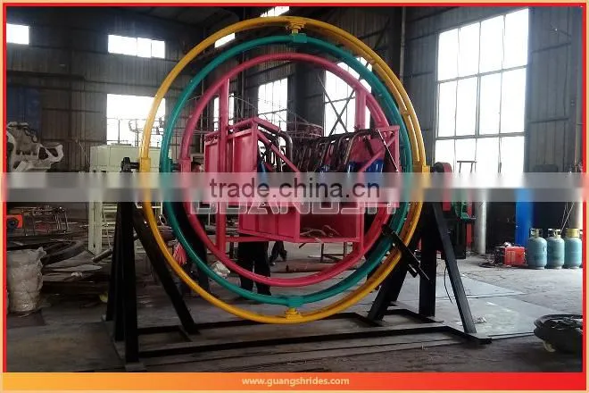 Promotional Sale ! playground carnival rides 6 seats human gyroscope trailer mounted amusement ride