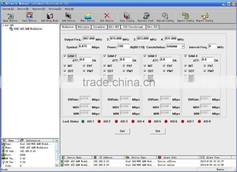 SC-4174 DVB-C Modulator with Scrambling Muxing / dvb-c modulator / catv modulator