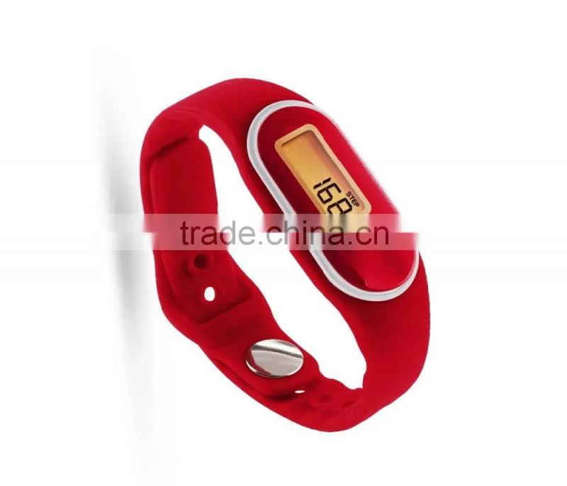 3D sensor calories waterproof pedometer watch with one tap mode function