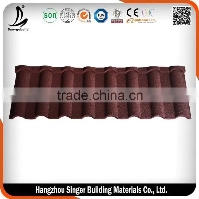 Insulated Stone Coated Metal Roofing Tiles Corrugated roofing materials shingles