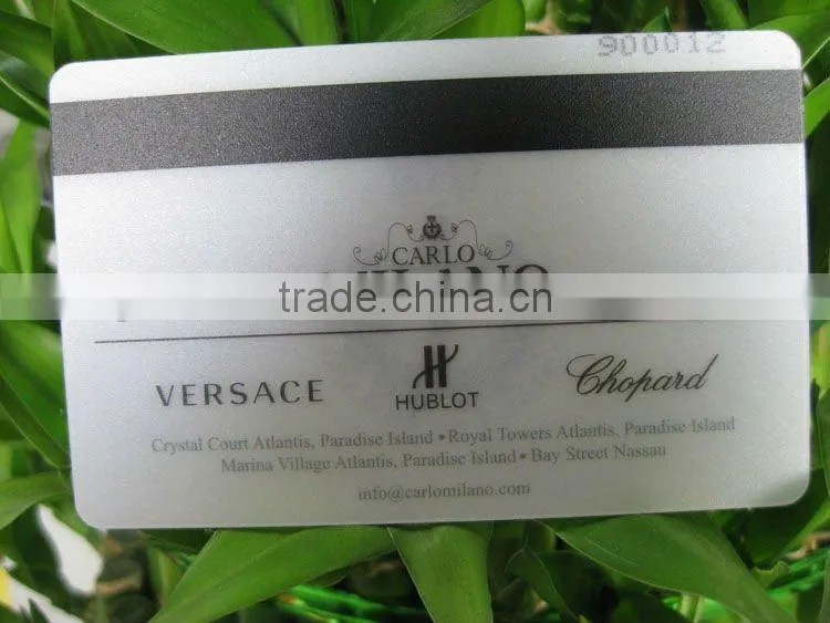 Clear Plastic Loyalty Cards Printing
