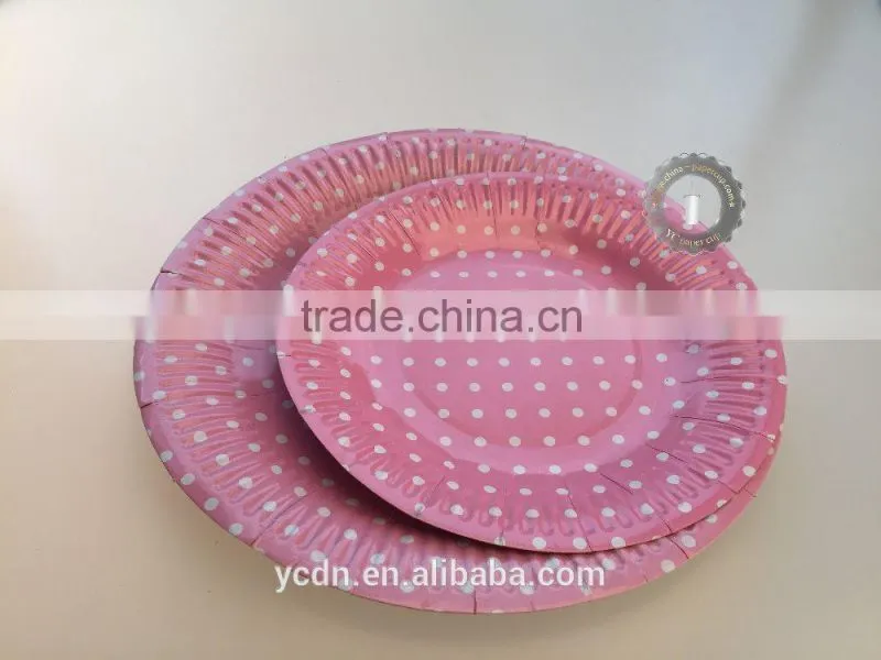 disposable paper plate set paper cup paper napkin paper straw for paprty holiday