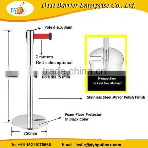 queue waiting pole