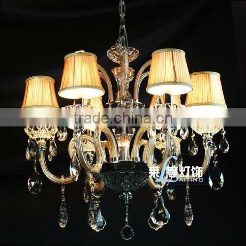 Italian Blown Glass Chandelier Lamps
