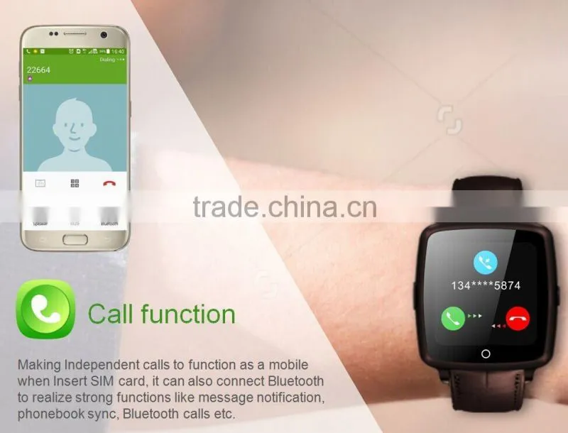 Hot Bluetooth wrist smart watch for IOS android phone with camera sync message phone call for Iphone and Android smart phone