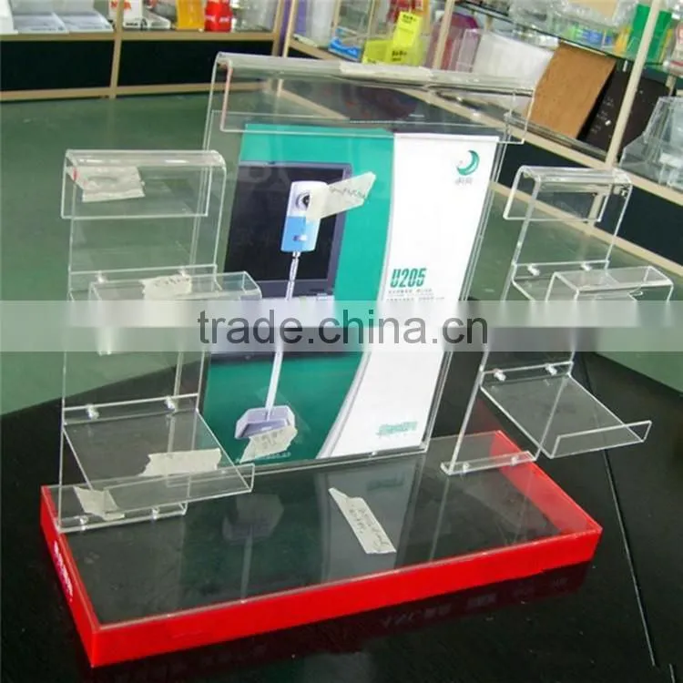 Stylish Z shape laptop display rack, acrylic computer display stand 10mm