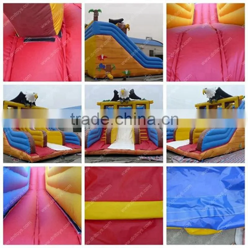 Adult beach game super high inflatable slide