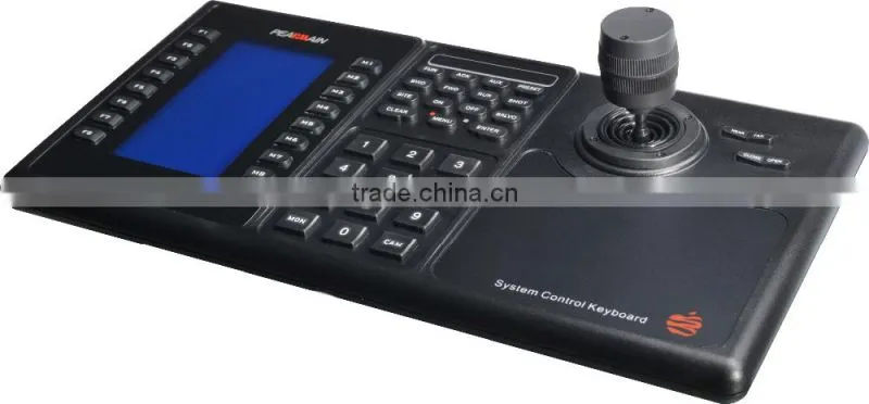 Matrix and ptz joystick keyboard controller maximum switch up to 512 cameras to any one among 32 monitors